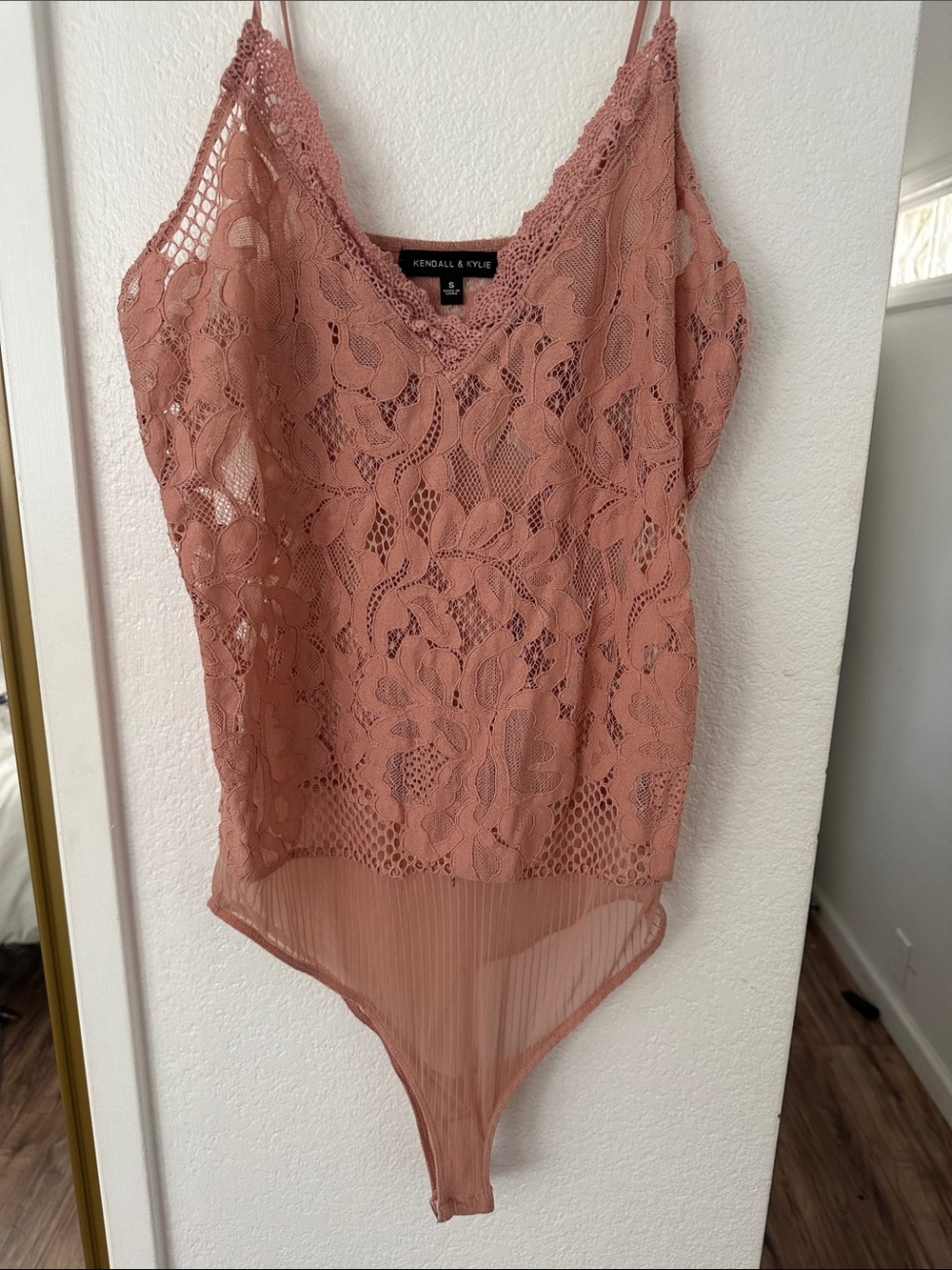Kendall & Kylie Rose Lace Sheer Bodysuit